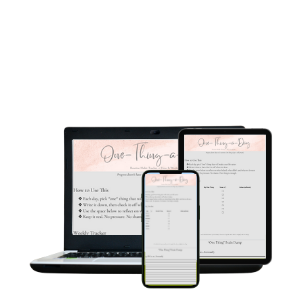 one-thing-a-day routine, habit tracker, habit tracker printable, simple cleaning routine, one thing a day habit