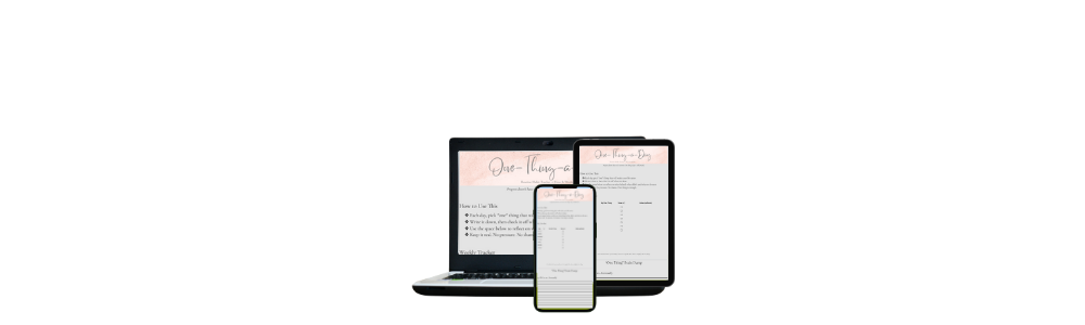 one-thing-a-day routine, habit tracker, habit tracker printable, simple cleaning routine, one thing a day habit