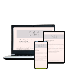 10-minute cleaning routine